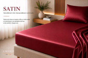 Lakebos draps housses satin