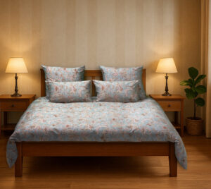 Lakebos – Housse de couette en percale de coton